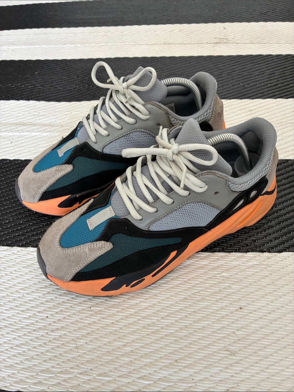 Adidas Yeezy Men's 700 Athletic Sneakers — Gray, Teal & Orange size 9.5